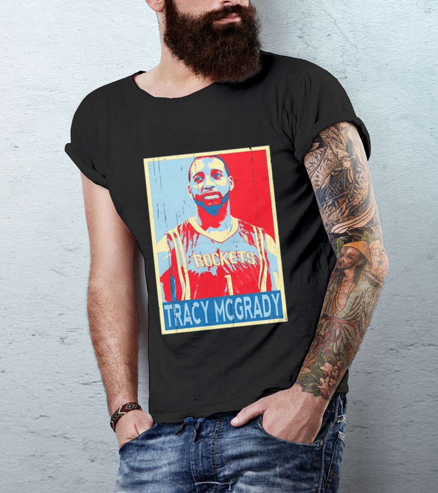 Tracy McGrady Rockets Houston NBA Basketball T-Shirt