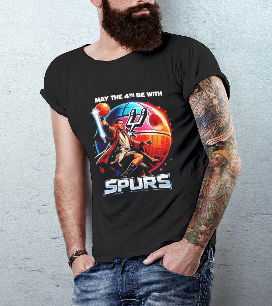 May The 4th Be With You Spurs Star Wars Victor Wembanyama T-Shirt