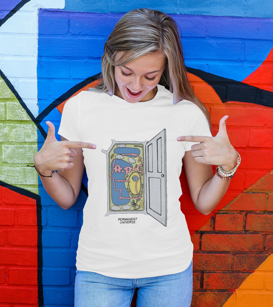Brain Dead X APC Permanent Universe Open The Door Abstract T-Shirt
