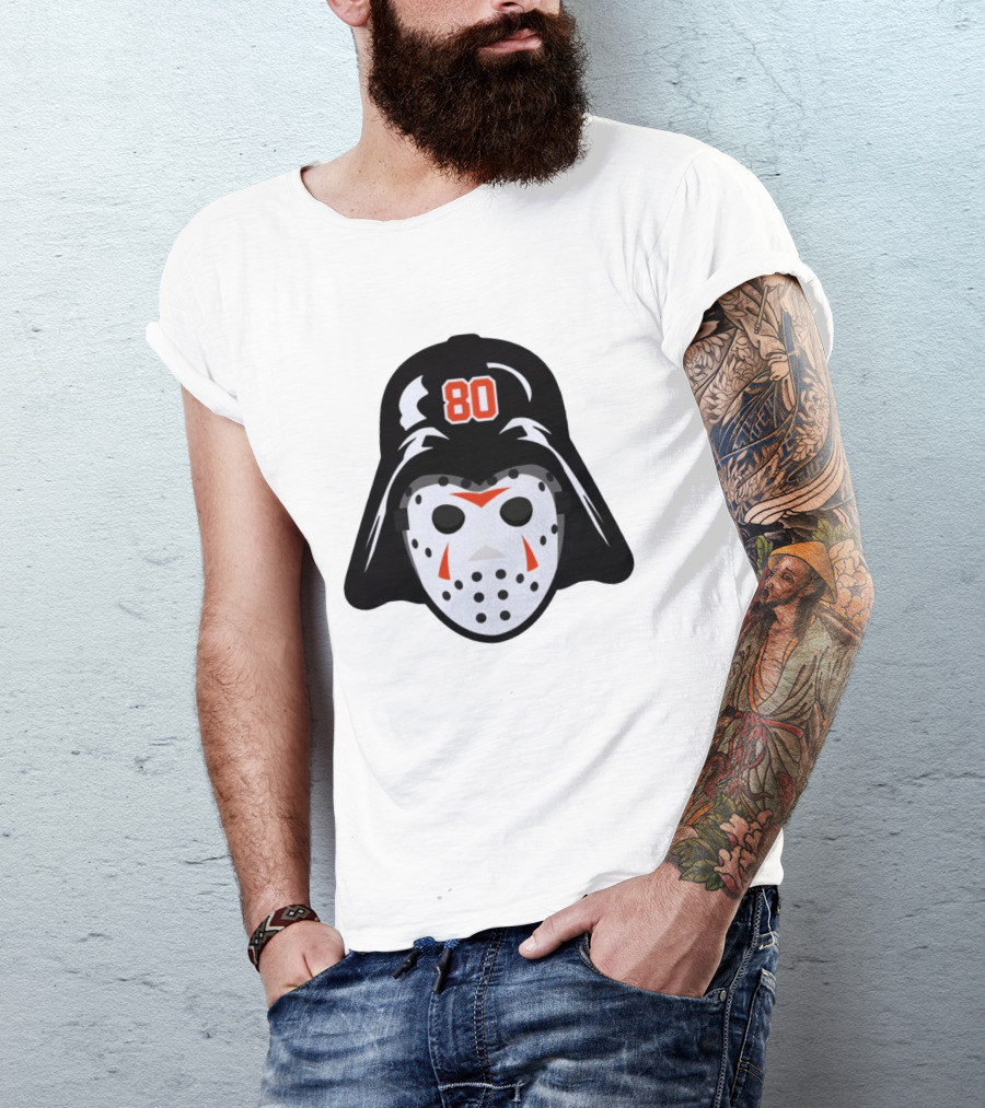 Dan Vladar Darth Vladar Mask 80 Philadelphia Flyers Hockey T-Shirt