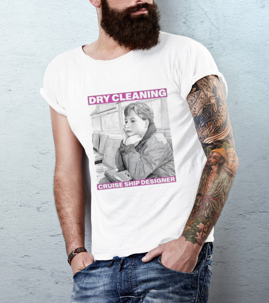 Dry Cleaning Cruise Ship Designer Boy Sketch T-Shirt