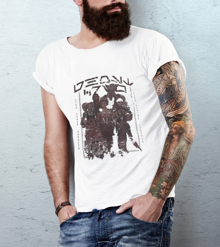 Heroes Villains Star Wars Rebels Ghost Crew Mural Visuals T-Shirt