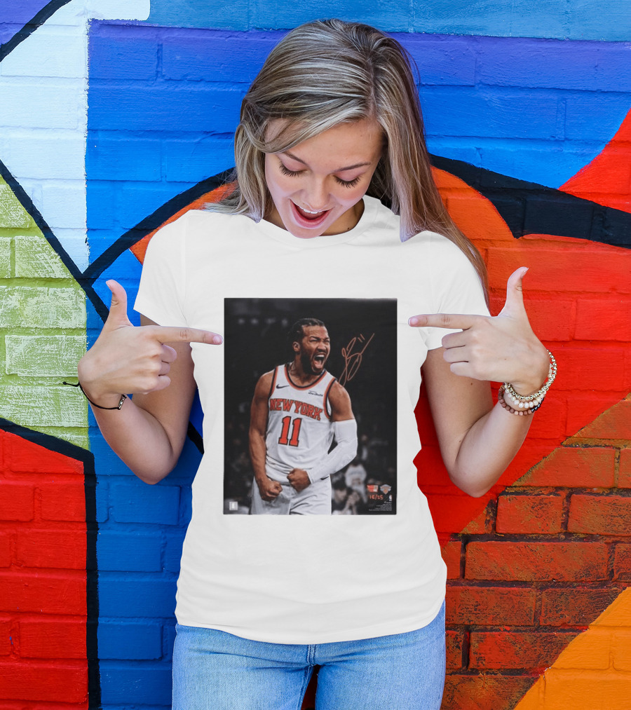 Jalen Brunson New York Knicks 11 Basketball Nike NBA Signature T-Shirt
