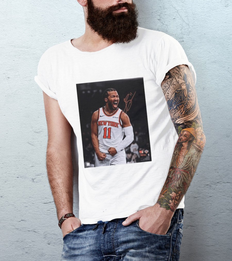 Jalen Brunson New York Knicks 11 Basketball Nike NBA Signature T-Shirt