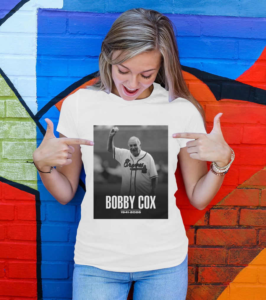 Bobby Cox Braves 1941 2026 Commemorative T-Shirt