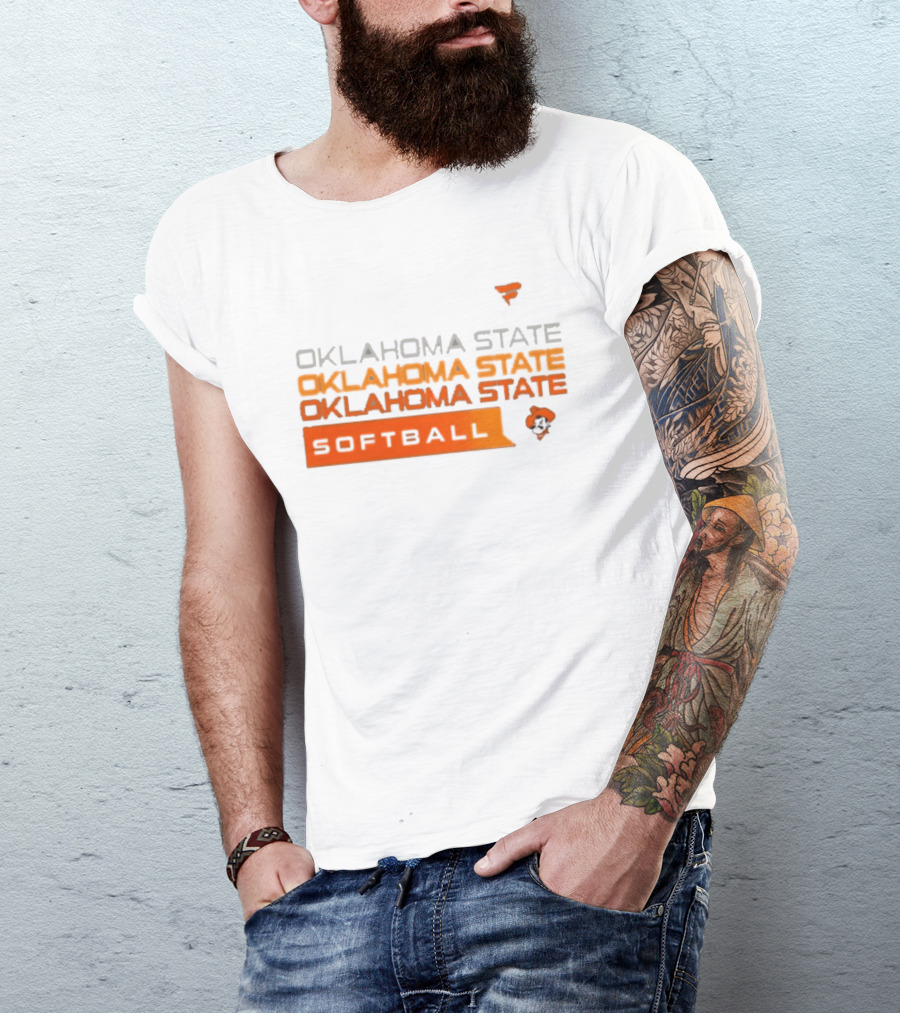 Oklahoma State College Softball Cowboys Hype Tri Blend T-Shirt