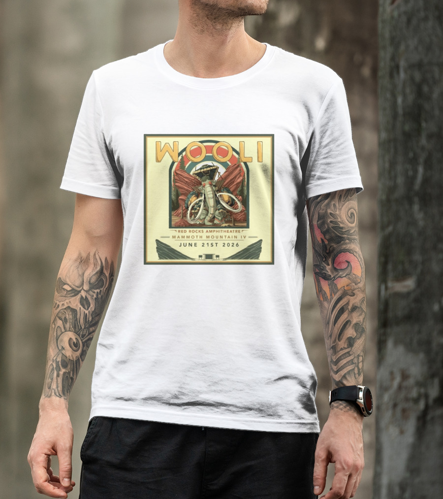 Wooli Red Rocks Amphitheatre Mammoth Mountain IV June 21st 2026 T-Shirt