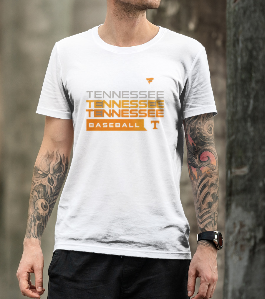 Tennessee Volunteers Baseball Tri Blend Hype Official College Gear T-Shirt
