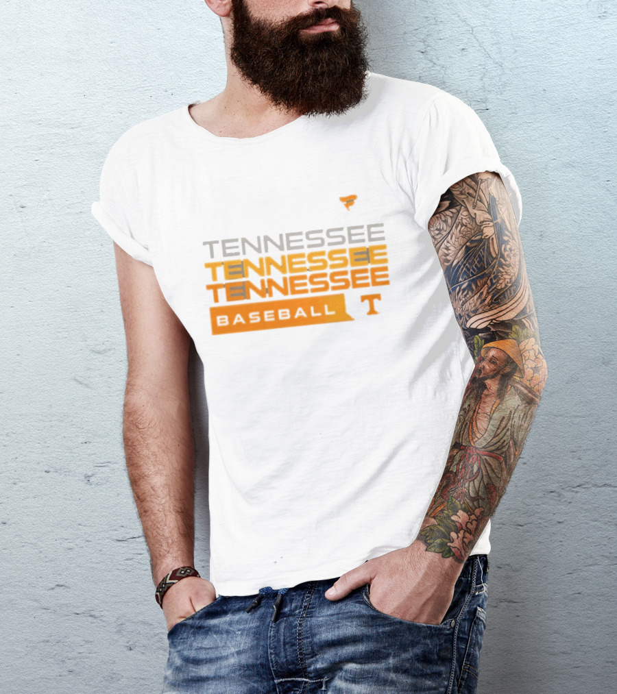 Tennessee Volunteers Baseball Tri Blend Hype Official College Gear T-Shirt