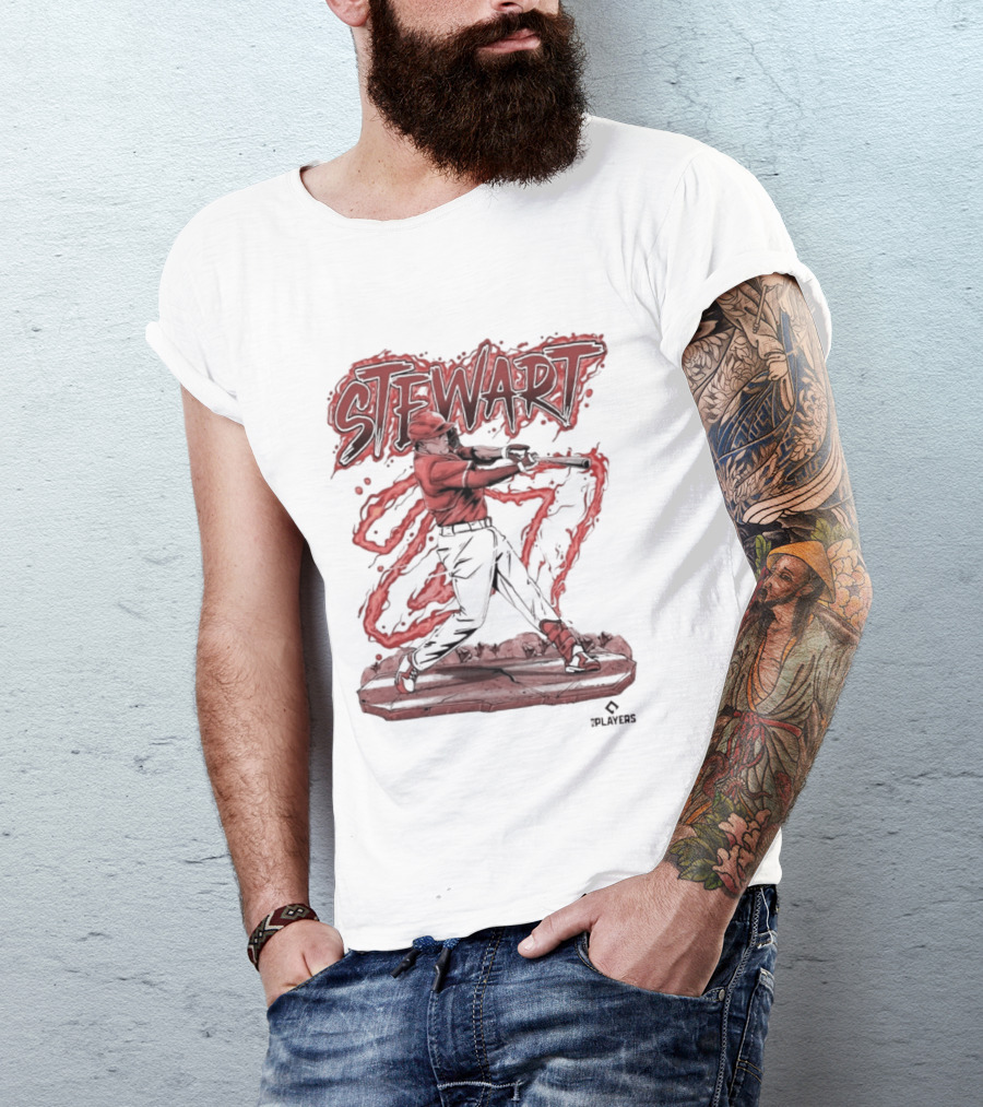 STEWART Powerful Baseball Swing T-Shirt