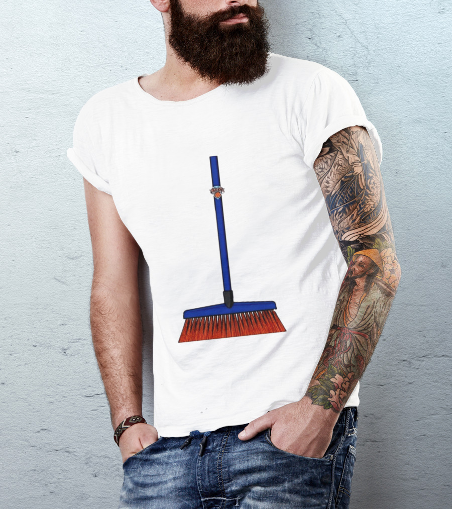 New York Knicks The Sweep 2026 Broom Basketball Fan Gear T-Shirt