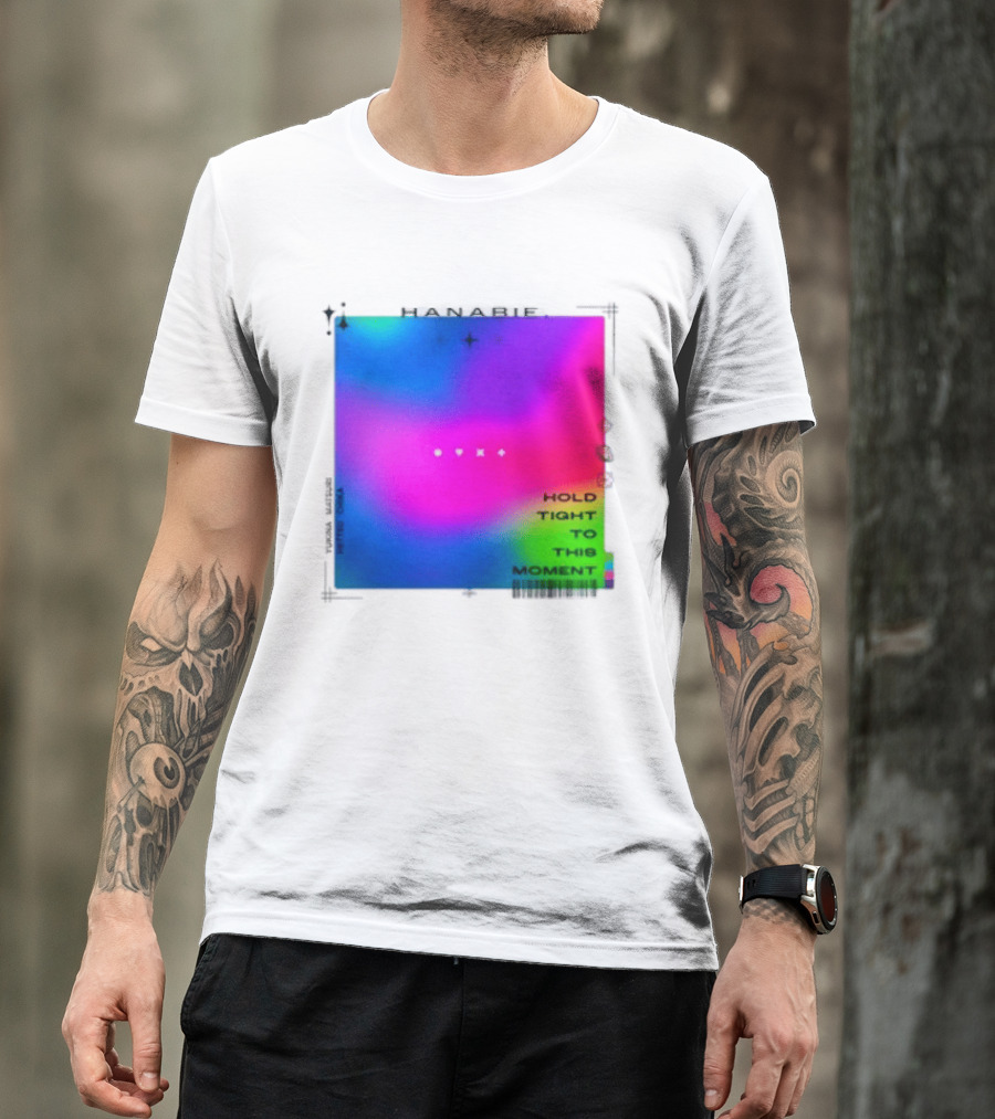 Hanabie Hold Tight To This Moment Vivid Neon Aesthetic T-Shirt