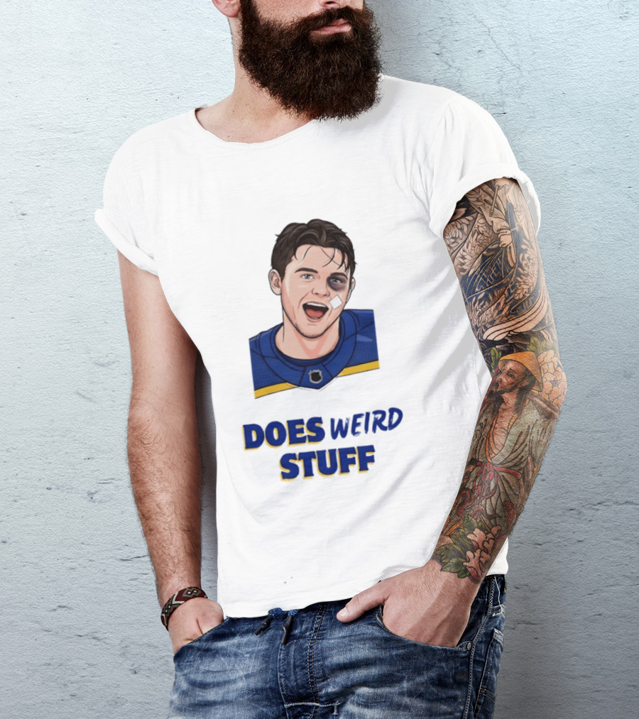 Jordan Binnington St. Louis Blues Does Weird Stuff T-Shirt