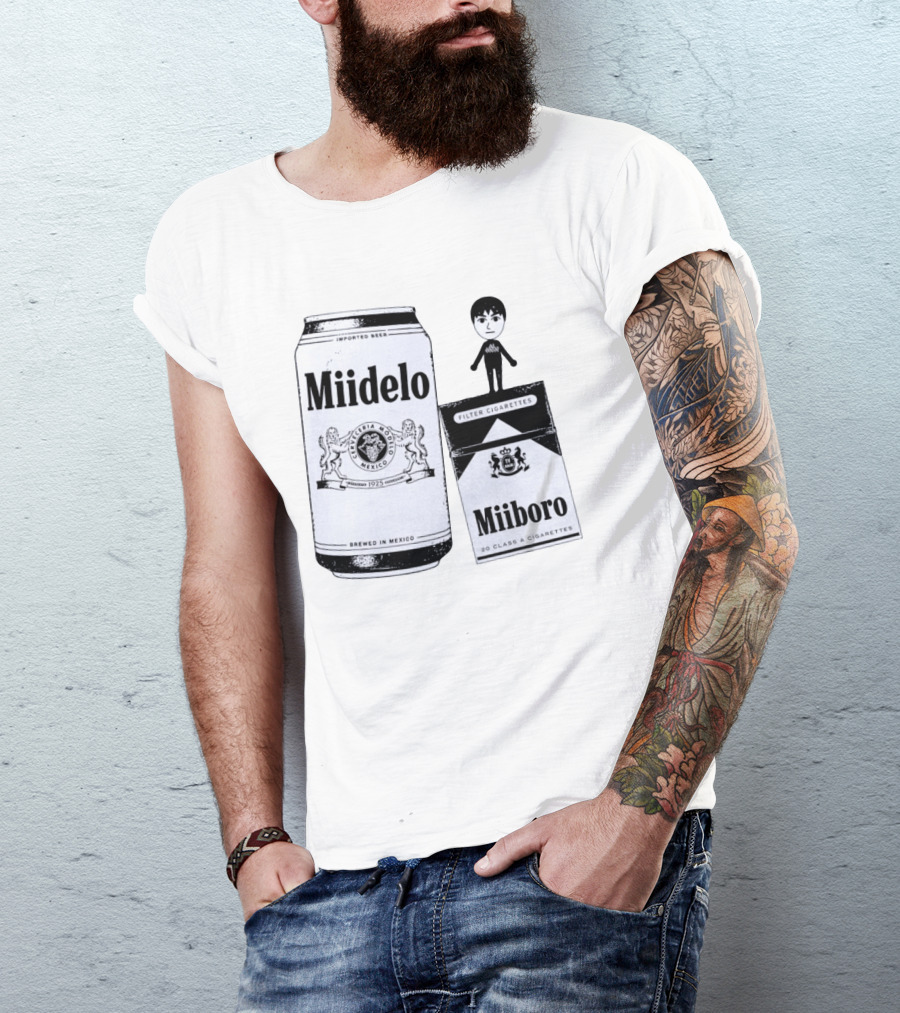 Miidelo Miiboro Tomodachi Life Mii Modelo Marlboro T-Shirt