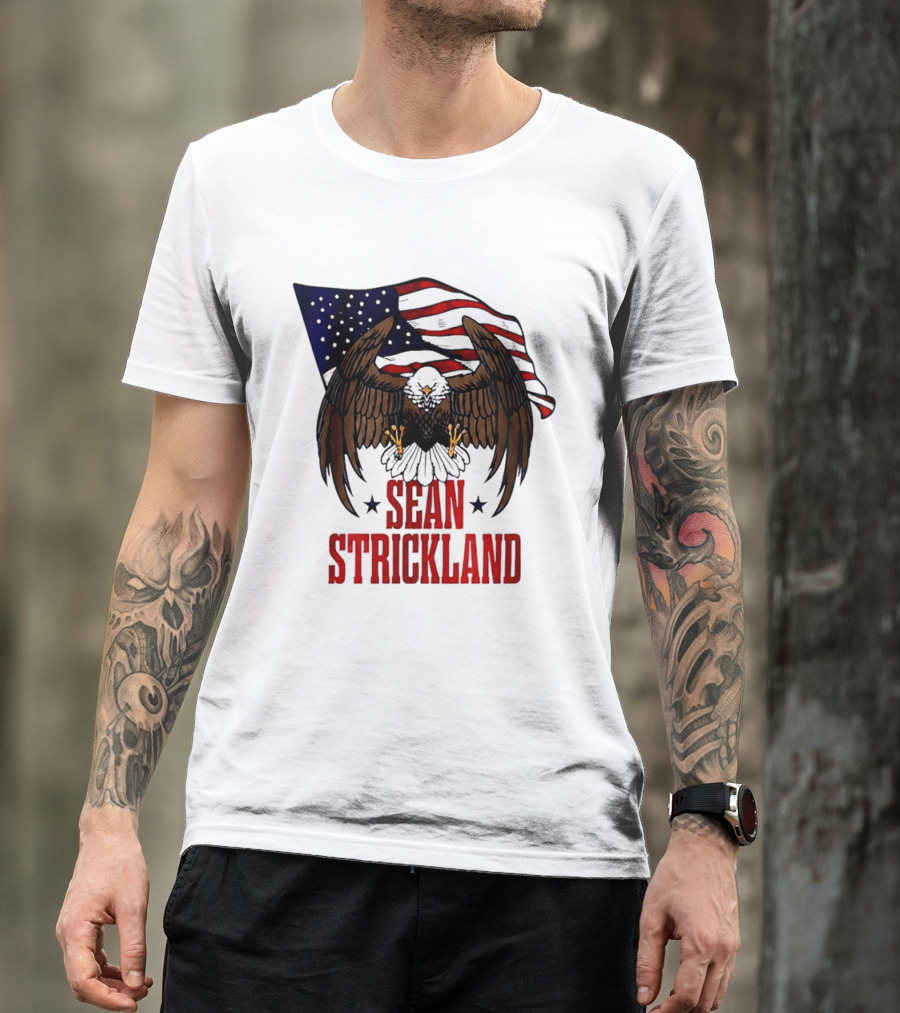 American Flag Eagle Sean Strickland UFC The Great American Hope T-Shirt
