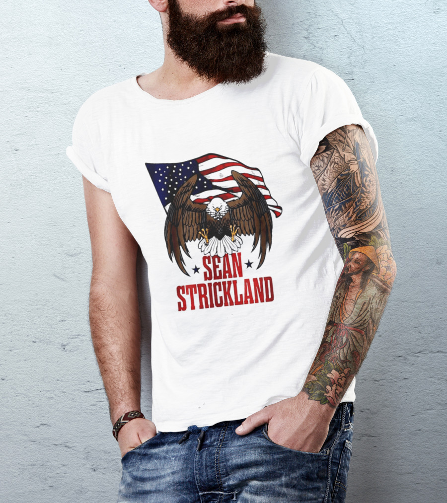 American Flag Eagle Sean Strickland UFC The Great American Hope T-Shirt