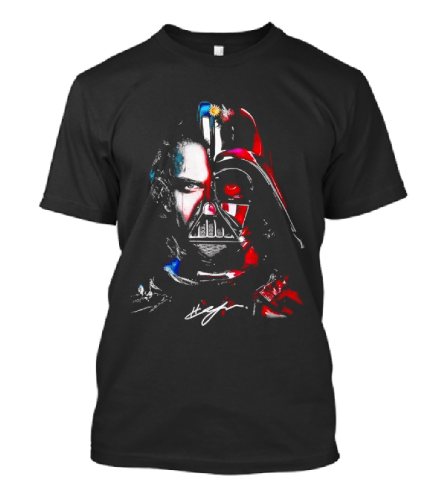 Anakin Skywalker Darth Vader Split Face Star Wars T-Shirt