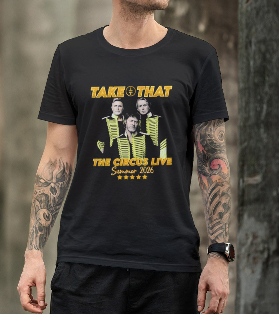 Take That The Circus Live Summer 2026 Tour Concert T-Shirt