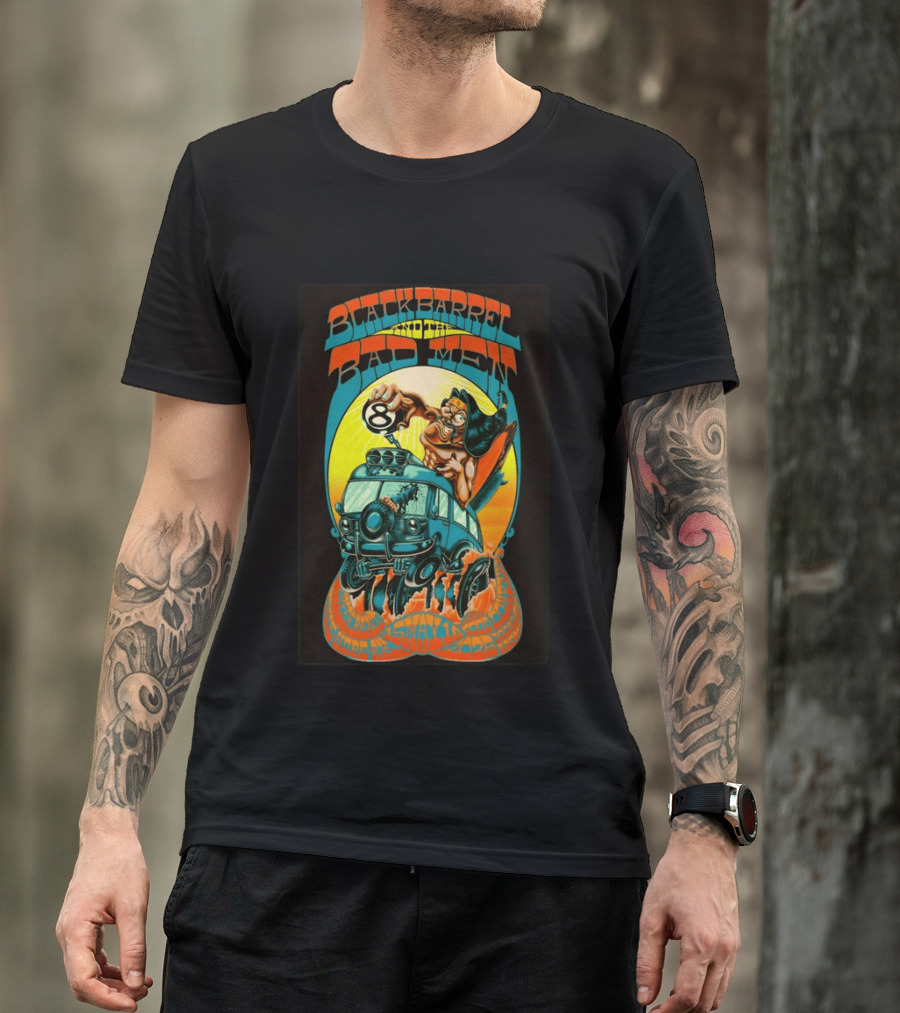 Black Barrel And The Bad Men Hope AK 5 16 2026 Psychedelic Van Race T-Shirt