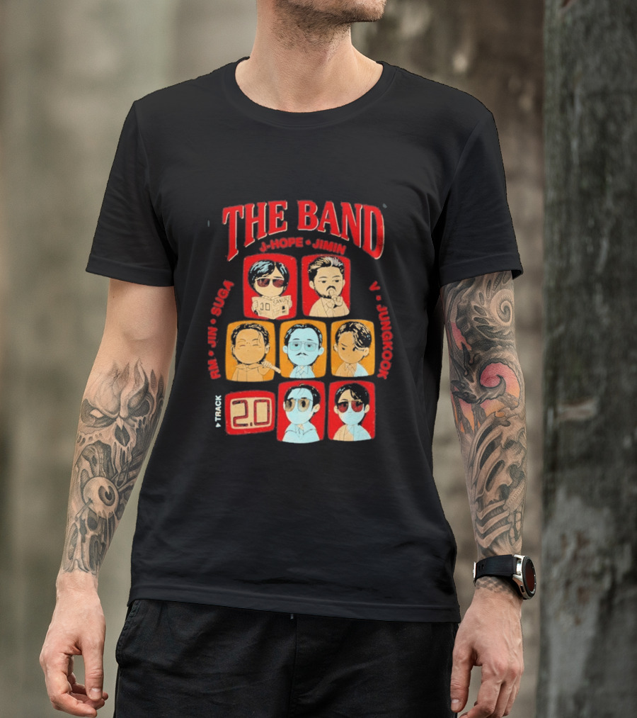 The Band RM Jin Suga J Hope Jimin V Jungkook 20 Arirang BTS World Tour 2.0 T-Shirt