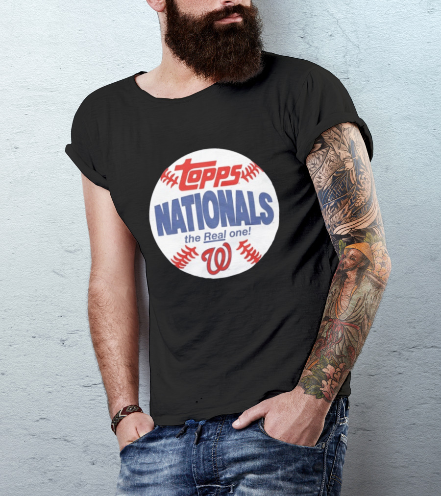 Topps Nationals The Real One MLB W Baseball T-Shirt