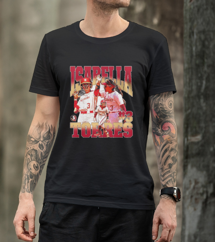 Isabella Torres Florida State Seminoles #3 Player Collage T-Shirt
