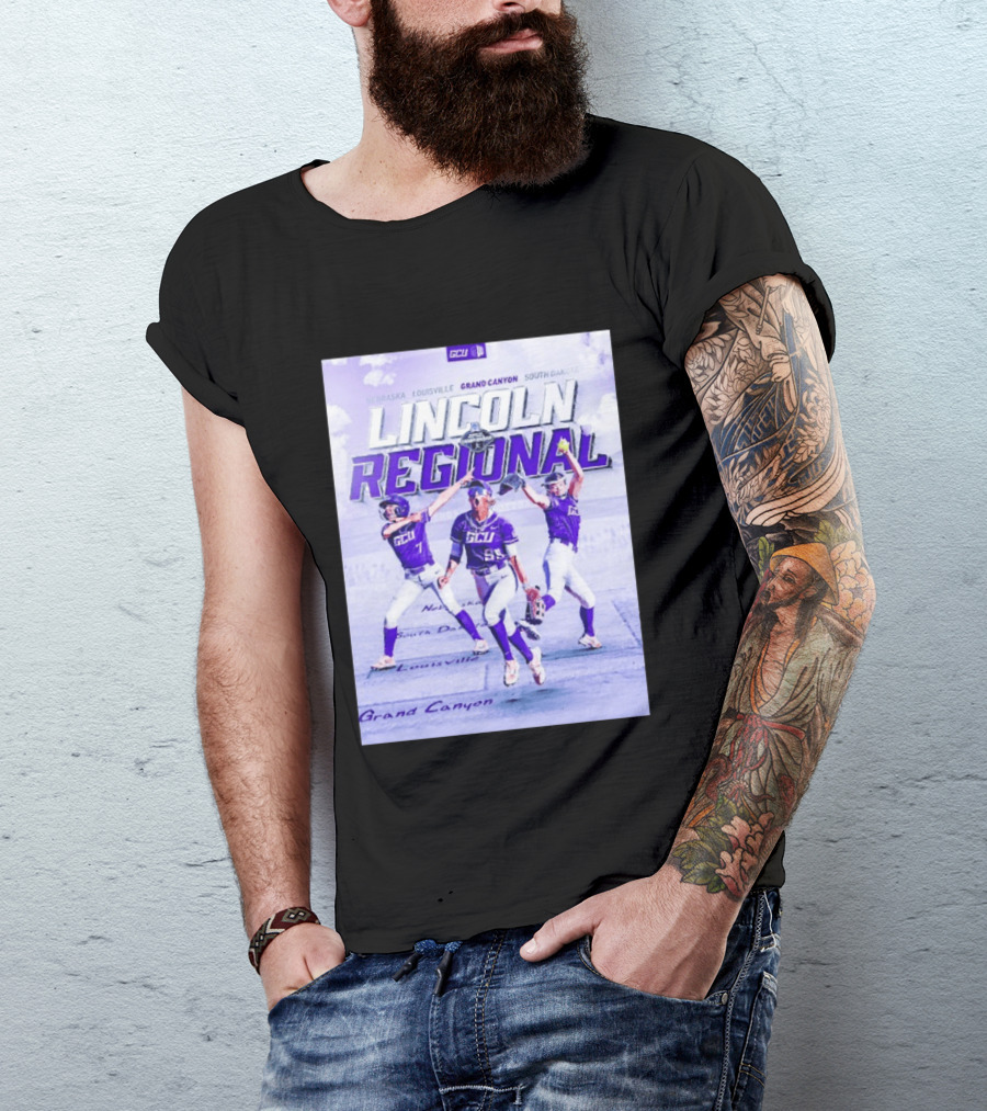 Grand Canyon Antelopes Softball Lincoln Regional Nebraska Louisville South Dakota GCU T-Shirt