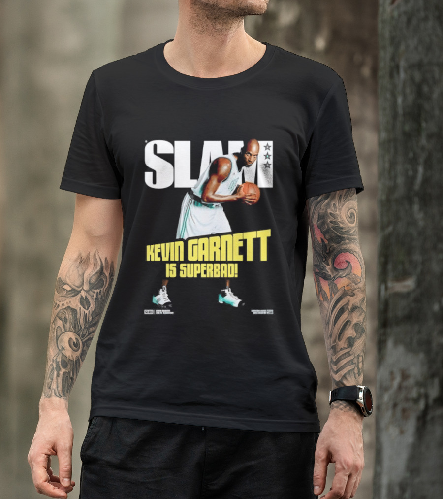 Slam Kevin Garnett Is Superbad Celtics Basketball T-Shirt