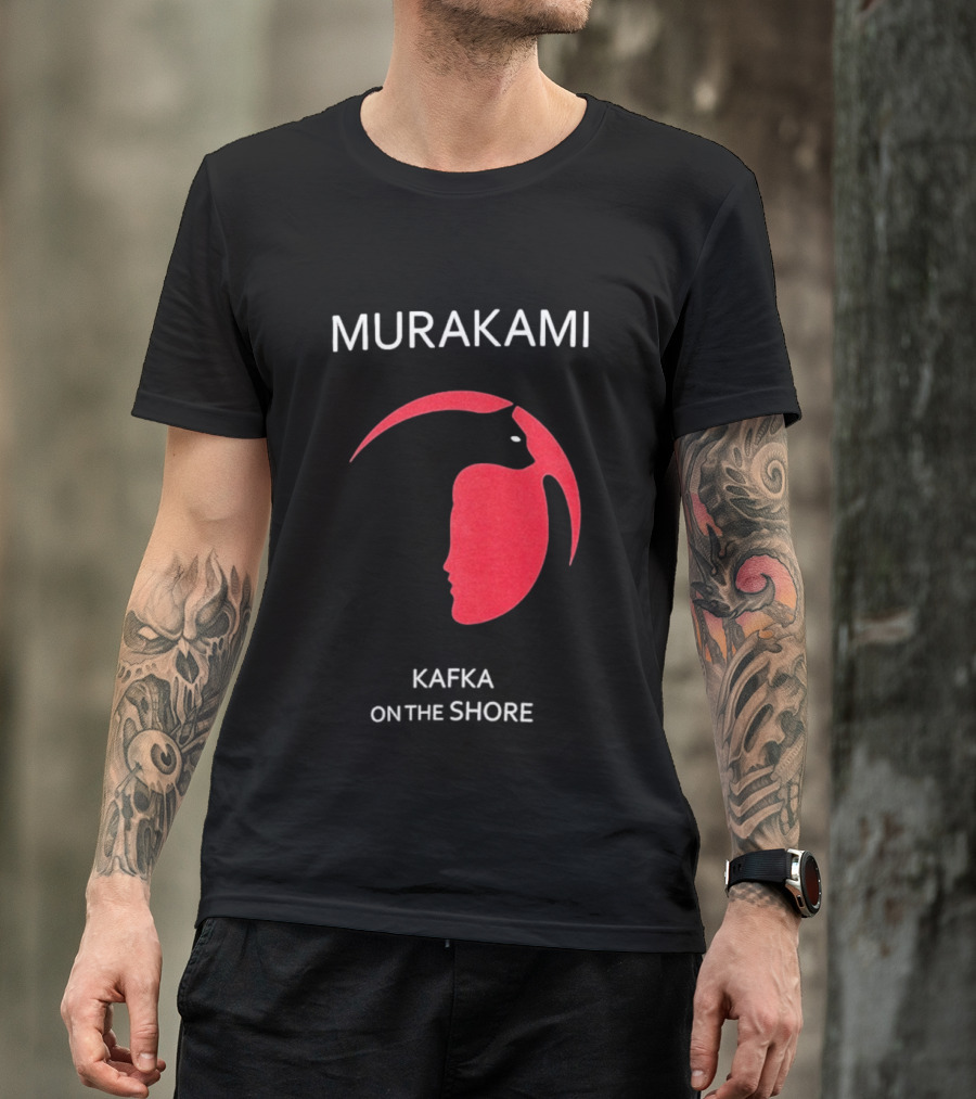 Murakami Kafka On The Shore Red Face T-Shirt