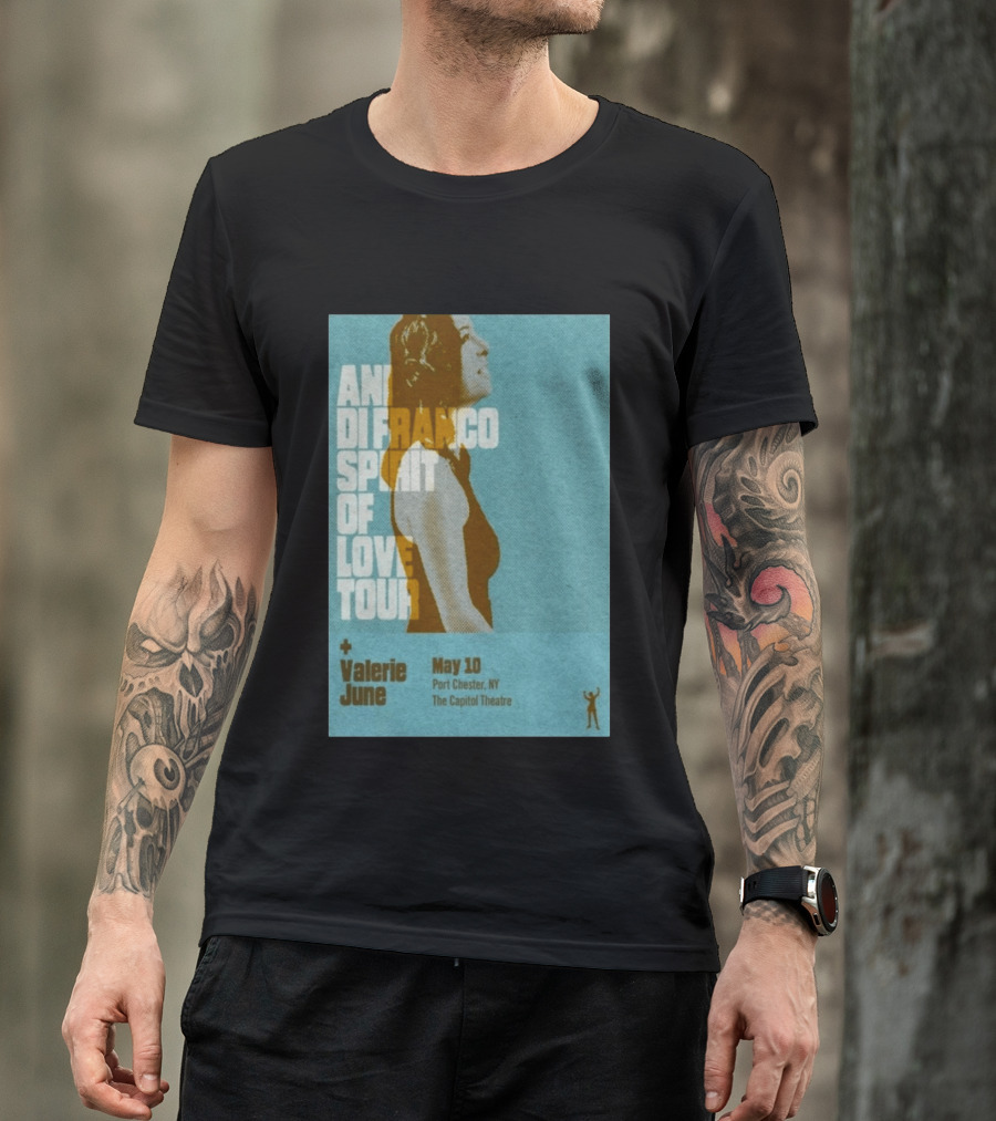 Ani DiFranco Spirit Of Love Tour May 10 Port Chester NY The Capitol Theatre Valerie June T-Shirt