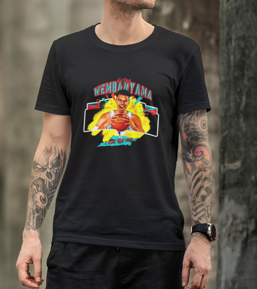 Victor Wembanyama I Want That Ring Spurs Basketball T-Shirt