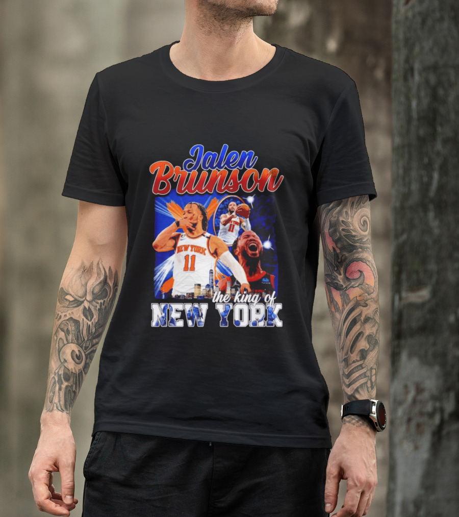 Jalen Brunson The King Of New York New York Knicks Basketball T-Shirt