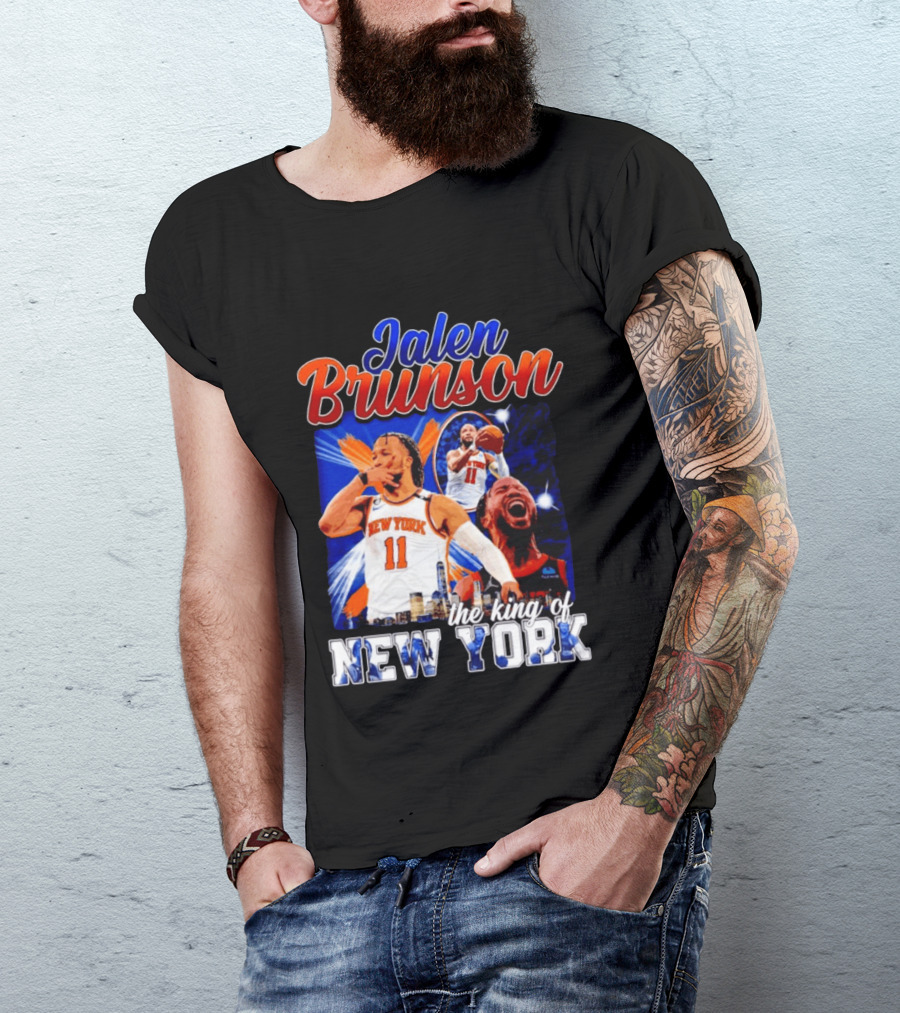 Jalen Brunson The King Of New York New York Knicks Basketball T-Shirt
