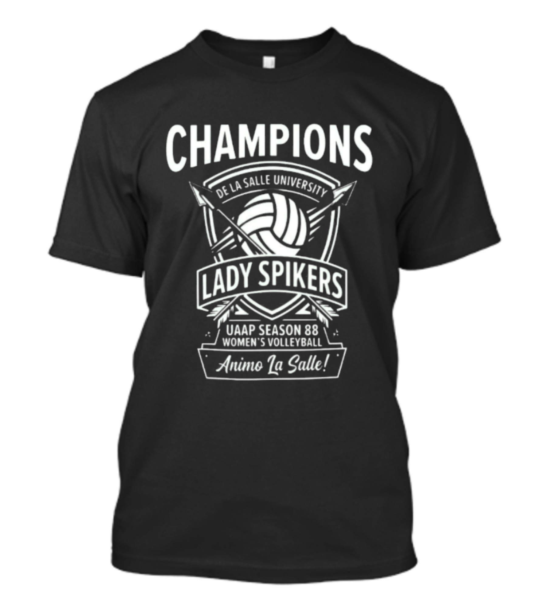 Champions De La Salle University Lady Spikers UAAP Season 88 Women's Volleyball Animo La Salle T-Shirt
