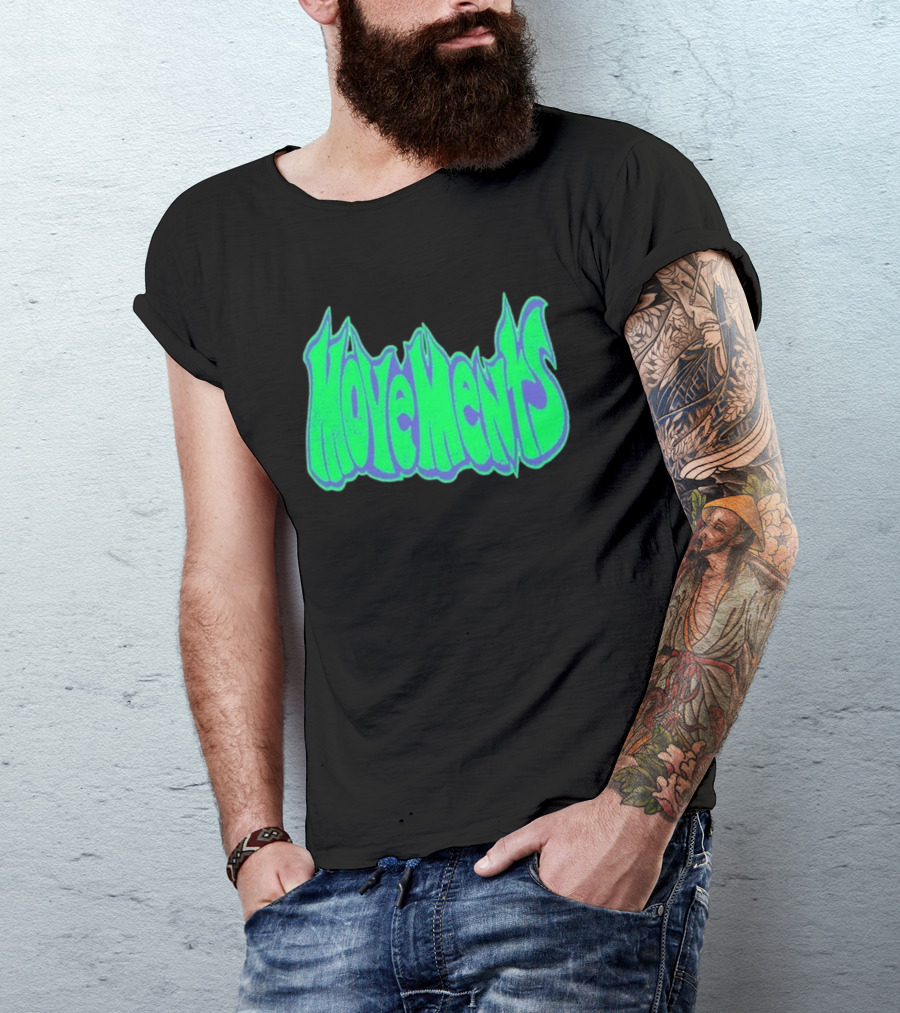 Movements Back In My Ways Neon Vaporwave Style Font T-Shirt