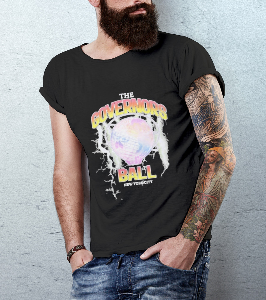 The Governors Ball New York City Lightning Globe Festival T-Shirt