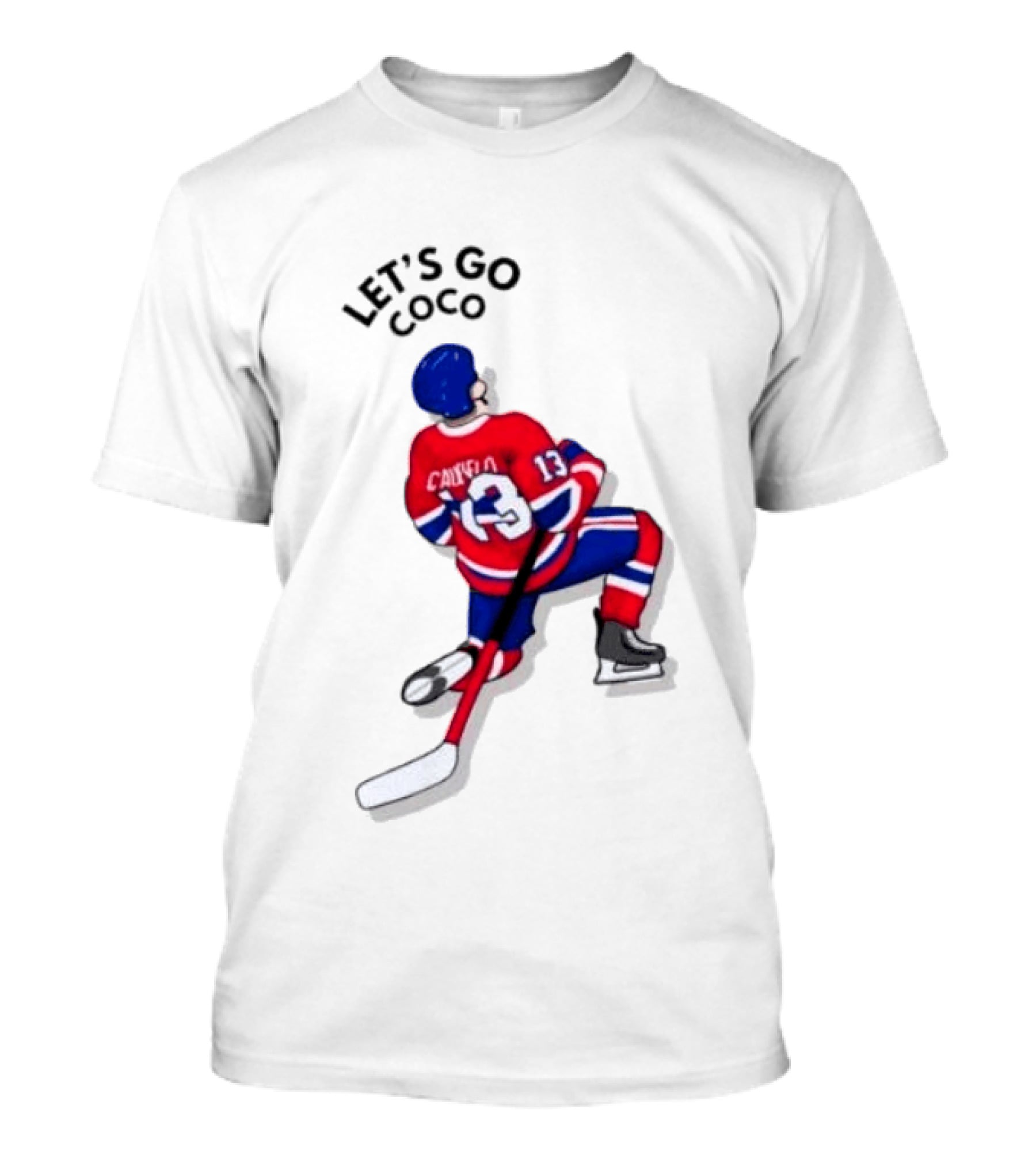 Caufield 13 Let's Go Coco Montreal Canadiens Hockey Player T-Shirt