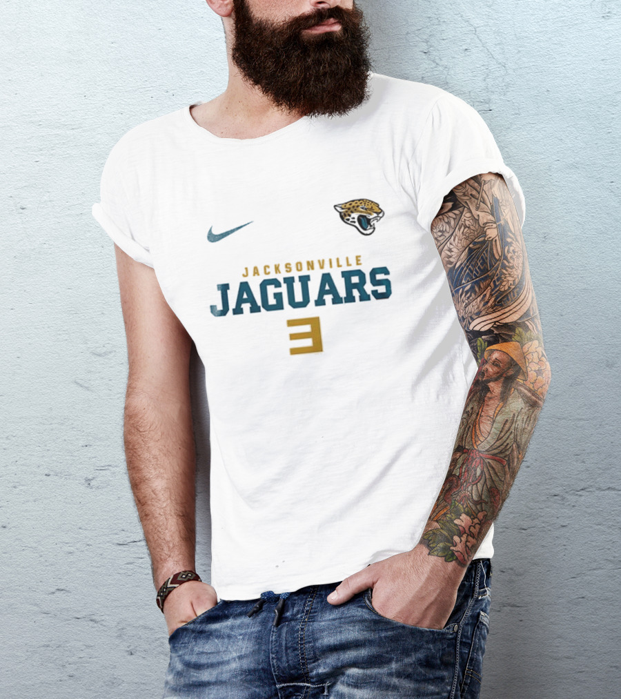 Nike Jacksonville Jaguars 3 Eminem Slim Shady Mask T-Shirt