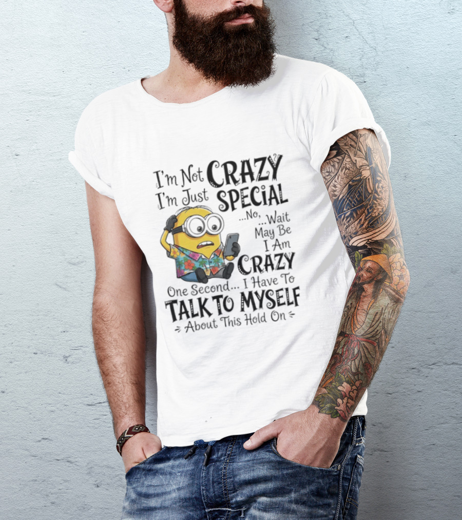 Minion Crazy Special Talk To Myself T-Shirt