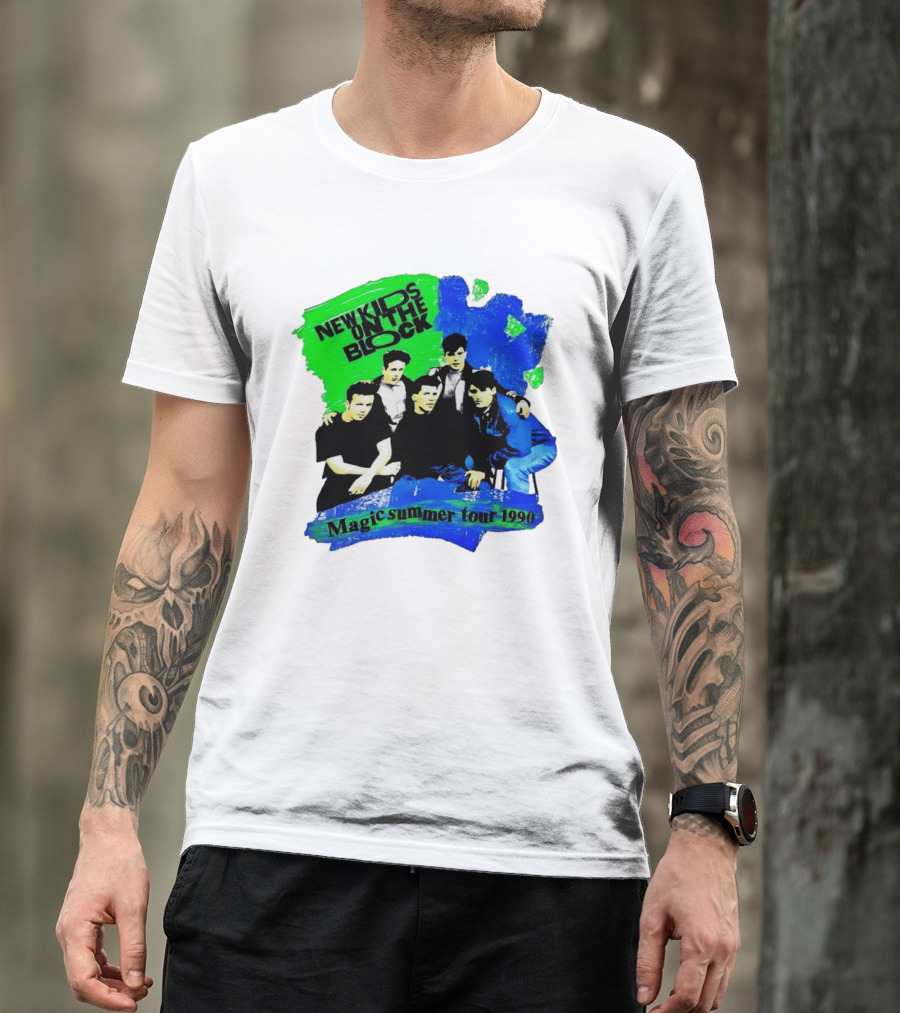 New Kids On The Block Magic Summer Tour 1990 Vintage Concert T-Shirt