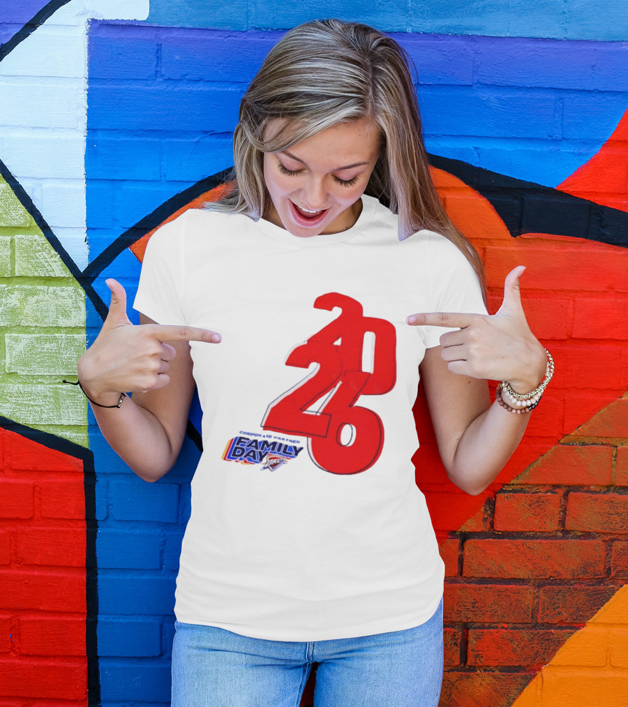 Oklahoma City Thunder Basketball Family Day Corporate Partner 2026 T-Shirt