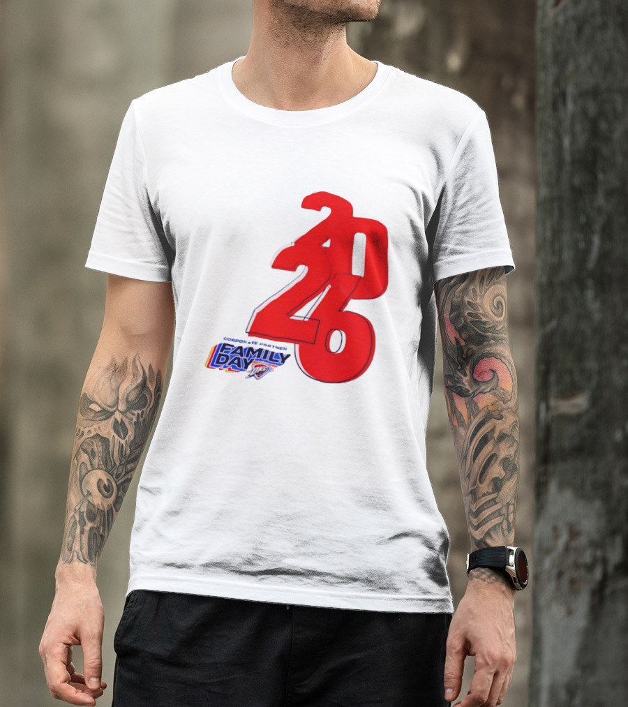 Oklahoma City Thunder Basketball Family Day Corporate Partner 2026 T-Shirt