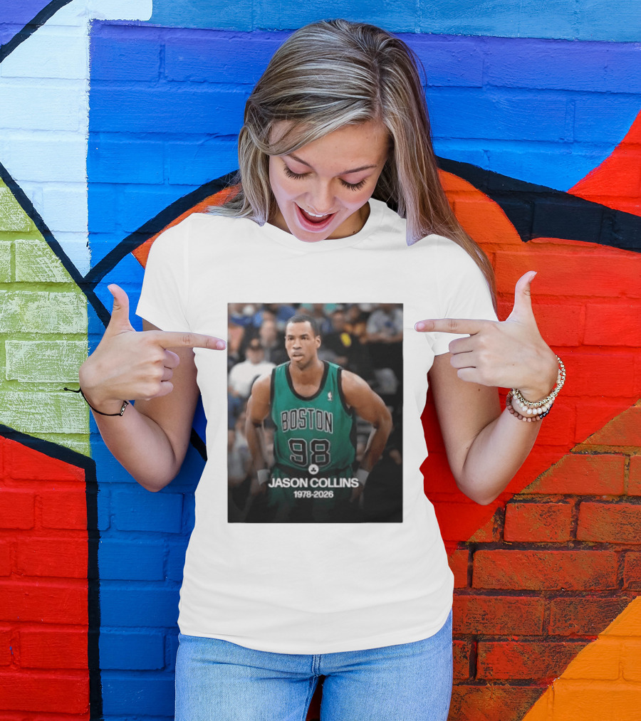 Boston Jason Collins 1978 2026 98 Rest In Peace T-Shirt
