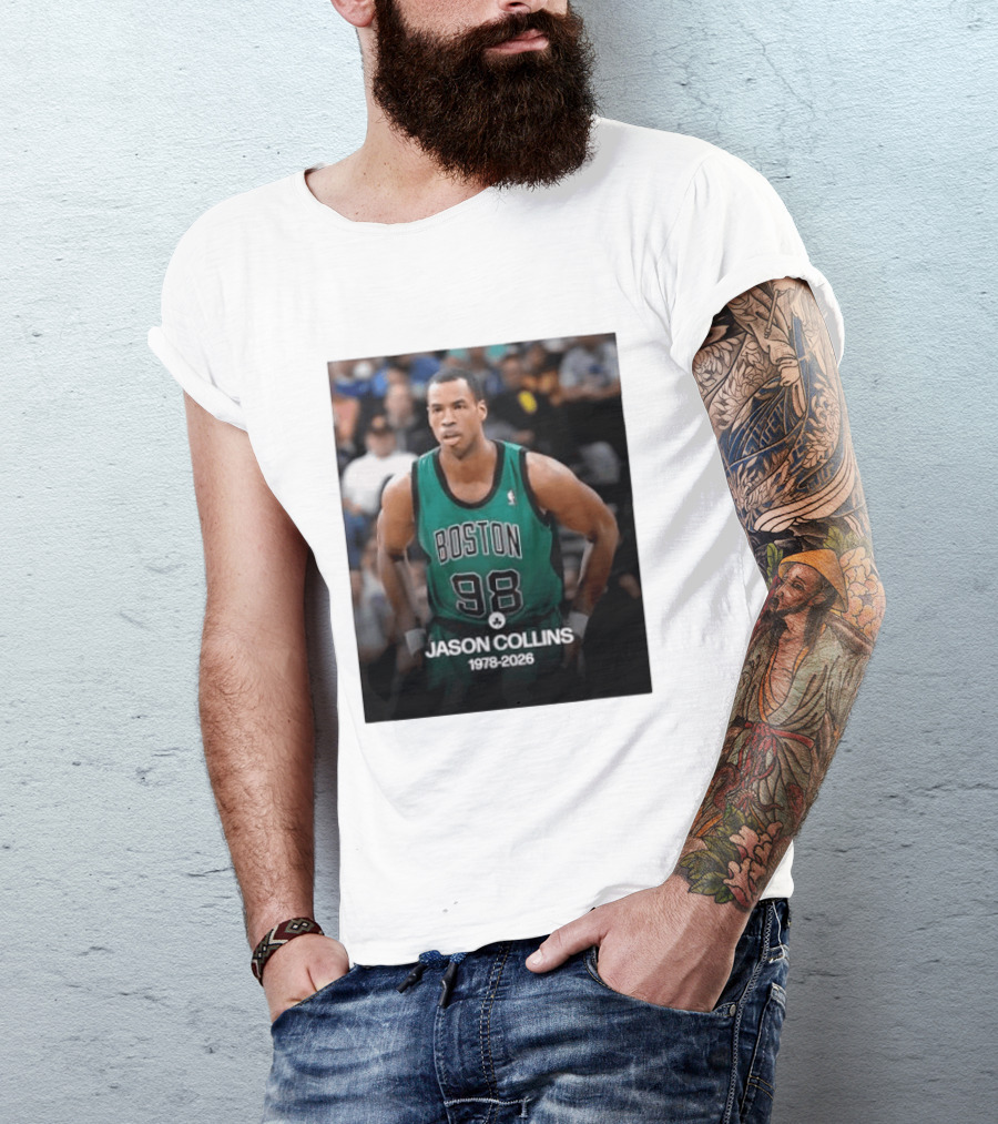 Boston Jason Collins 1978 2026 98 Rest In Peace T-Shirt
