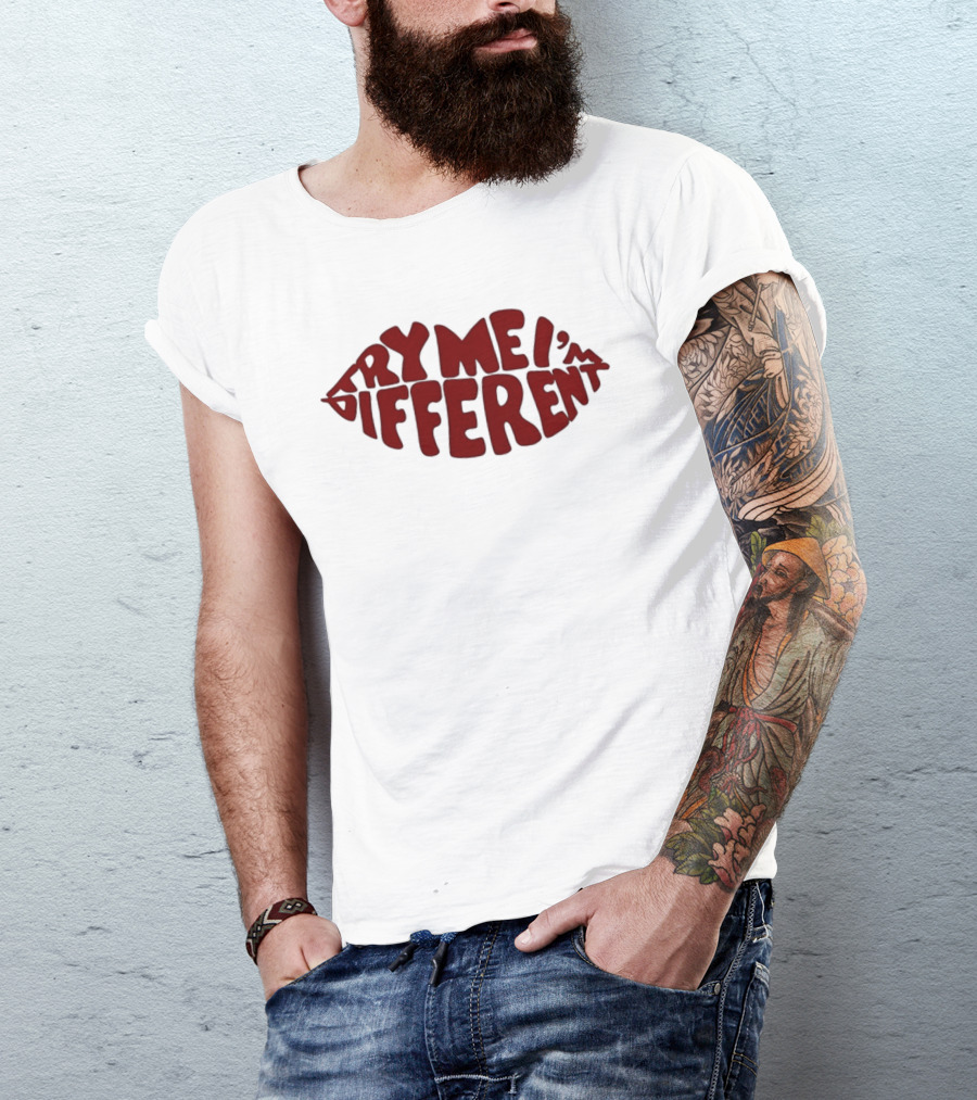 Try Me I'm Different Bold Red Lips T-Shirt