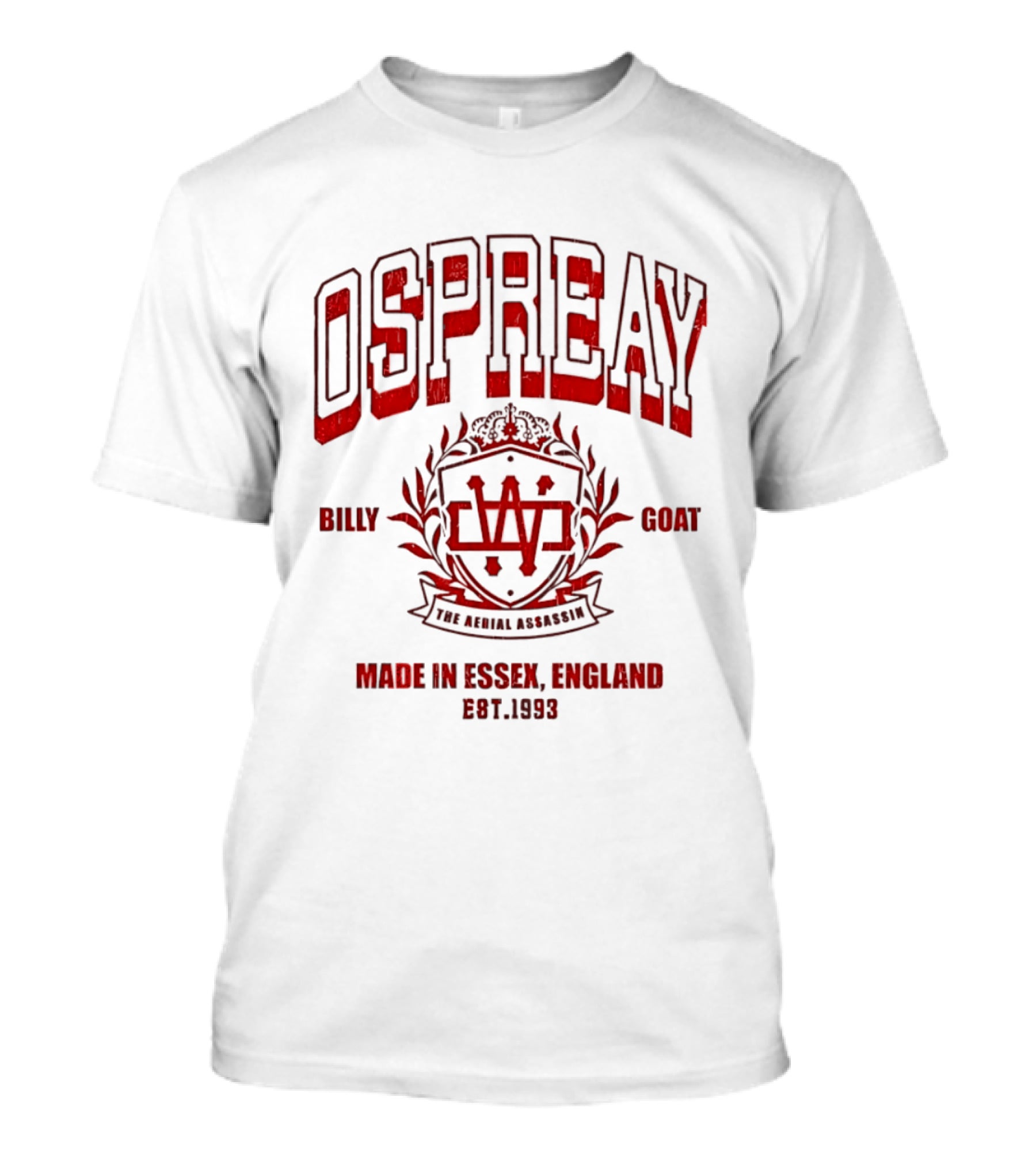 Ospreay Billy Goat The Aerial Assassin Made In Essex England Est 1993 T-Shirt
