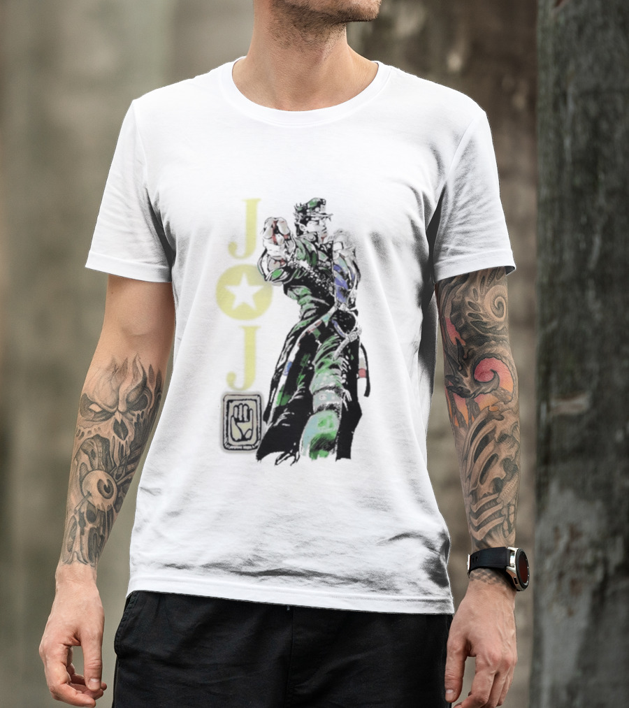 Jojo Jotaro Kujo Star Emblem Anime T-Shirt