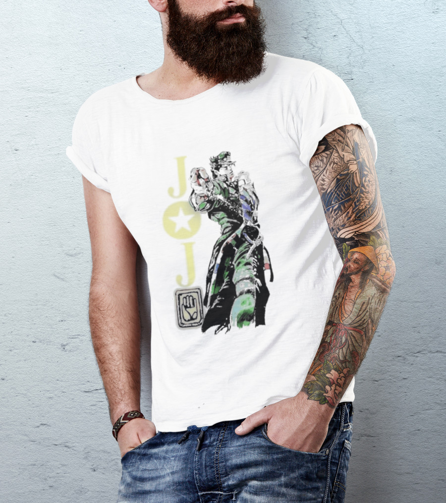 Jojo Jotaro Kujo Star Emblem Anime T-Shirt