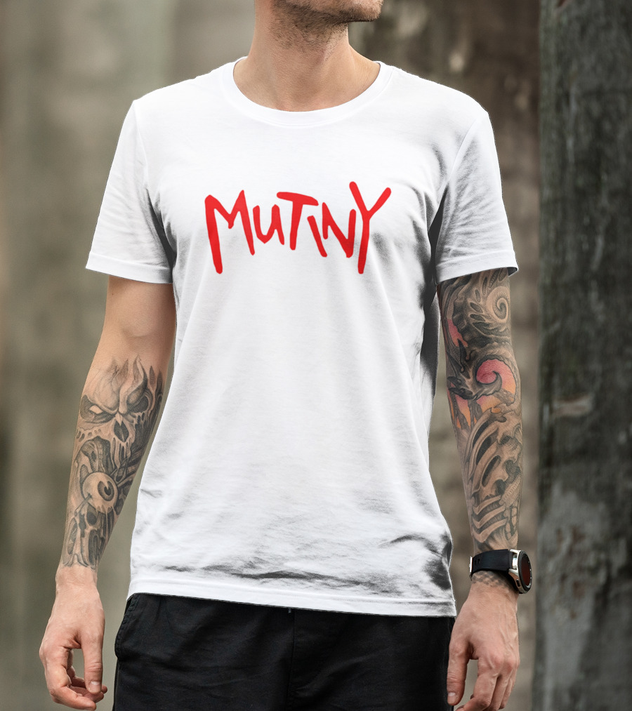 Mutiny Halt And Catch Fire Red Handwritten T-Shirt