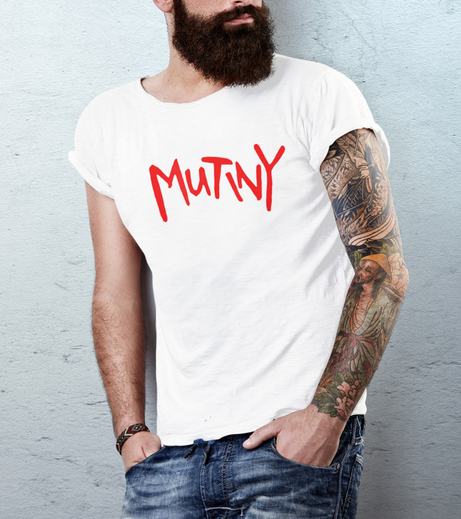 Mutiny Halt And Catch Fire Red Handwritten T-Shirt